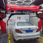 Automated innovative car wash machines at Arabian Oasis Car Wash, Abu Dhabi